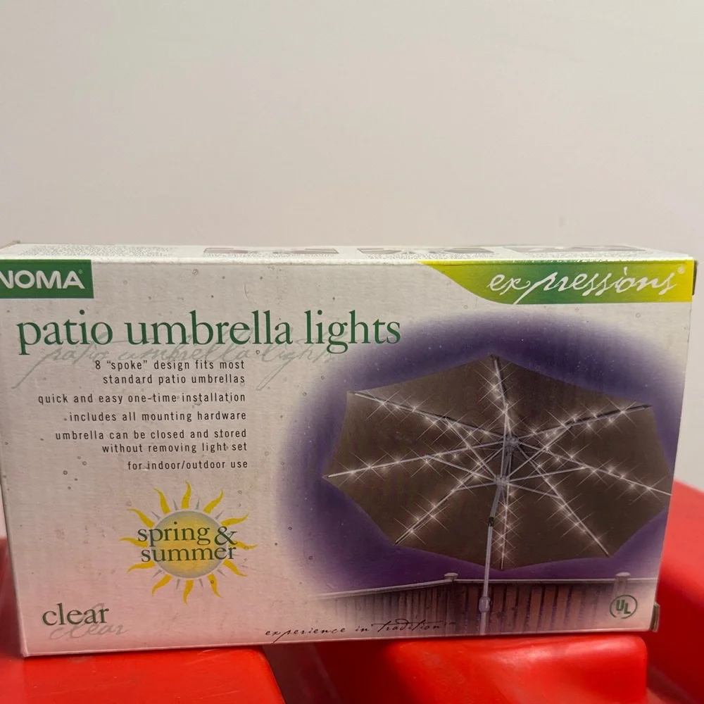 Patio Umbrella Lights - Clear